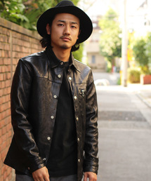 schott | Schott/ショット/LEATHER GARAGE SHIRT/レザー ガレージ シャツ(ライダースジャケット)