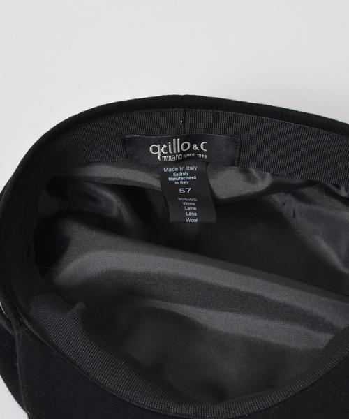 SHIPS（シップス）の「grillo:ウールマリンキャップ◇（キャスケット・レディース・ブラック/ネイビー・ONE SIZE）」の7枚目の写真