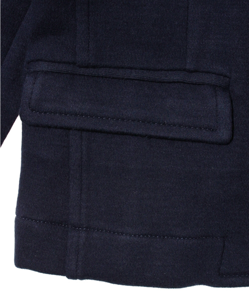 CIAOPANIC TYPY（チャオパニックティピー）の「「CIAOPANIC TYPY with Pre Organic Cotton」KID'S ポンチテーラードジャケット（テーラードジャケット・キッズ・ネイビー/ホワイト・85/105/120）」の10枚目の写真