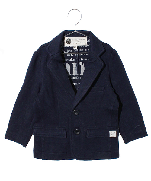 CIAOPANIC TYPY（チャオパニックティピー）の「「CIAOPANIC TYPY with Pre Organic Cotton」KID'S ポンチテーラードジャケット（テーラードジャケット・キッズ・ネイビー/ホワイト・85/105/120）」の8枚目の写真
