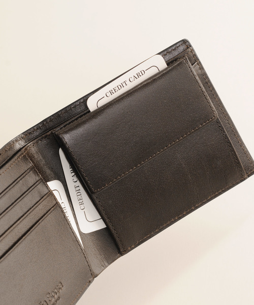 クロコダイル型押しレザー折り財布(財布)|Mia Borsa(ミアボルサ) クロコダイル型押しレザー折り財布(財布)|Mia Borsa(ミアボルサ)