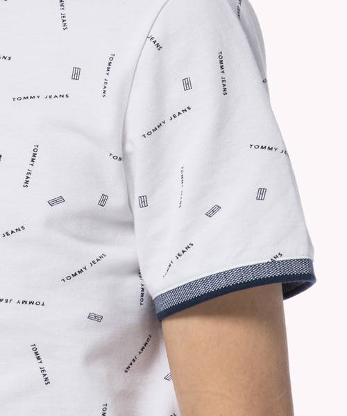 TOMMY HILFIGER(トミーヒルフィガー)の「コットンピケプリントポロ(Tシャツ/カットソー・メンズ・ネイビー/ホワイト・X-LARGE/LARGE/MEDIUM/SMALL)」の6枚目の写真