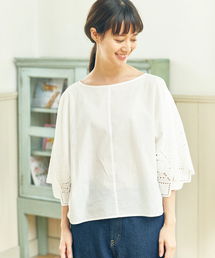 earth music&ecology | ・エンブロイダリーポンチョ(シャツ/ブラウス)