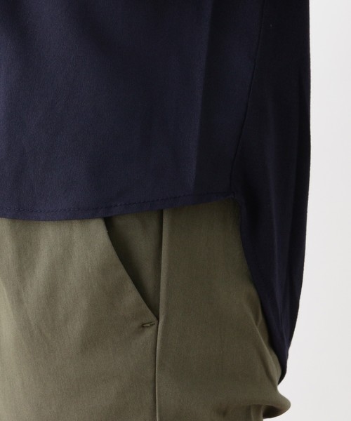 grove（グローブ）の「異素材切り替えVネックプルオーバー（Tシャツ/カットソー・レディース・アイボリー/グリーン系/ネイビー・02/03）」の9枚目の写真