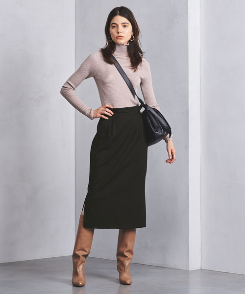 UNITED ARROWS（ユナイテッドアローズ）の「UBCS T/R フロッキードット タイトスカート（スカート・レディース・ブラック/ブラウン・34/40/38/36）」の11枚目の写真