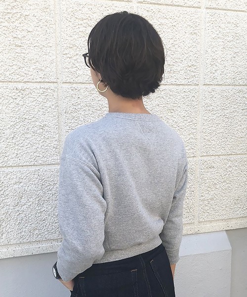 TODAYFUL（トゥデイフル）の「Vintageコンパクトスエット（スウェット・レディース・ホワイト/ブラウン/グレー・FREE）」の5枚目の写真