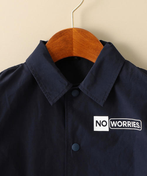 green label relaxing(グリーンレーベルリラクシング)の「【キッズ】ロゴプリントコーチジャケット(ブルゾン・キッズ・オリーブ/ネイビー・135/125/105/115)」の14枚目の写真