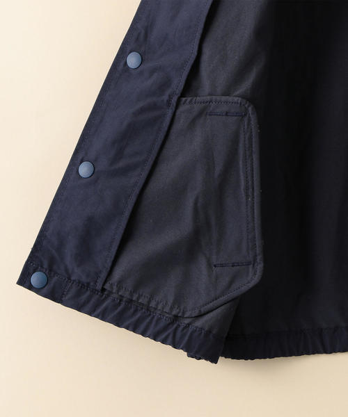 green label relaxing(グリーンレーベルリラクシング)の「【キッズ】ロゴプリントコーチジャケット(ブルゾン・キッズ・オリーブ/ネイビー・135/125/105/115)」の8枚目の写真