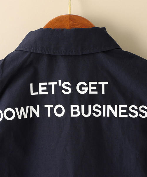 green label relaxing(グリーンレーベルリラクシング)の「【キッズ】ロゴプリントコーチジャケット(ブルゾン・キッズ・オリーブ/ネイビー・135/125/105/115)」の10枚目の写真