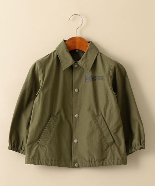 green label relaxing(グリーンレーベルリラクシング)の「【キッズ】ロゴプリントコーチジャケット(ブルゾン・キッズ・オリーブ/ネイビー・135/125/105/115)」の5枚目の写真