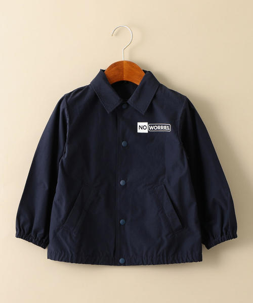 green label relaxing(グリーンレーベルリラクシング)の「【キッズ】ロゴプリントコーチジャケット(ブルゾン・キッズ・オリーブ/ネイビー・135/125/105/115)」の6枚目の写真