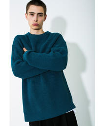 MONKEY TIME | ＜monkey time＞ PE AZE SIDE ZIP CREWNECK KNIT/ニット(ニット/セーター)