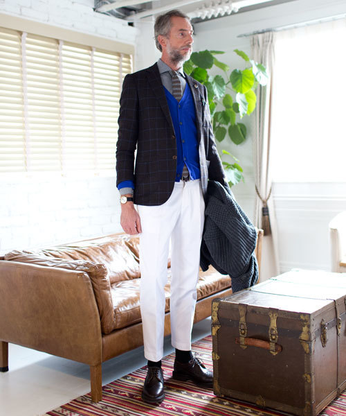 NANO universe(ナノユニバース)の「Giab's ARCHIVIO(ジャブス・アルキヴィオ)/ garment dye chino(スラックス・メンズ・ホワイト/ベージュ/グリーン/カーキ/ネイビー・44/46/48/50)」の19枚目の写真