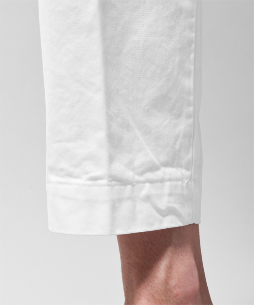 NANO universe(ナノユニバース)の「Giab's ARCHIVIO(ジャブス・アルキヴィオ)/ garment dye chino(スラックス・メンズ・ホワイト/ベージュ/グリーン/カーキ/ネイビー・44/46/48/50)」の9枚目の写真