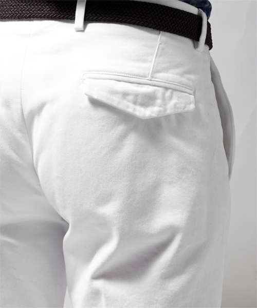 NANO universe(ナノユニバース)の「Giab's ARCHIVIO(ジャブス・アルキヴィオ)/ garment dye chino(スラックス・メンズ・ホワイト/ベージュ/グリーン/カーキ/ネイビー・44/46/48/50)」の12枚目の写真