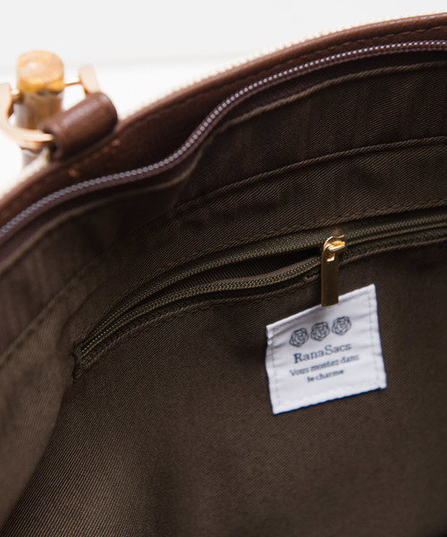 HVC(エイチブイシー)の「Rana Sacs / 2wayバンブー綿ハンドルバッグ(ハンドバッグ・レディース・ブラック/ブラック系その他/ブラウン系その他・FREE)」の11枚目の写真