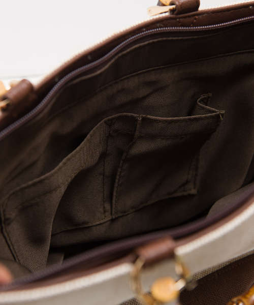 HVC(エイチブイシー)の「Rana Sacs / 2wayバンブー綿ハンドルバッグ(ハンドバッグ・レディース・ブラック/ブラック系その他/ブラウン系その他・FREE)」の9枚目の写真