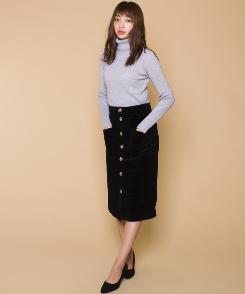 LUGG NAGG(ラグナグ)の「【Jewelobe/ ジュエローブ】タートルネック リブニット トップス(ニット/セーター・レディース・ホワイト/ブラック/ブラウン/グレー/グリーン・FREE)」の4枚目の写真
