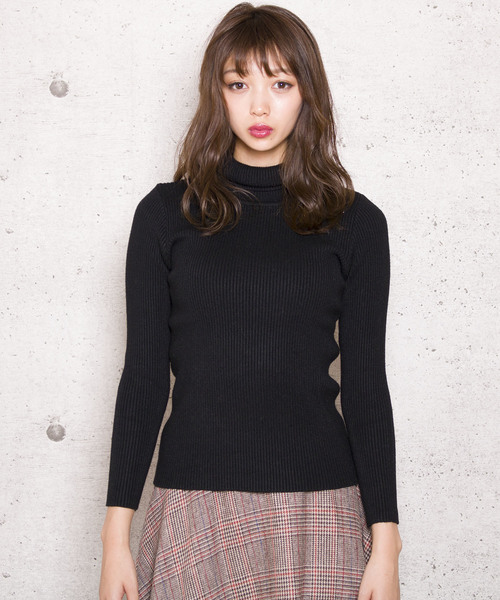 LUGG NAGG(ラグナグ)の「【Jewelobe/ ジュエローブ】タートルネック リブニット トップス(ニット/セーター・レディース・ホワイト/ブラック/ブラウン/グレー/グリーン・FREE)」の14枚目の写真