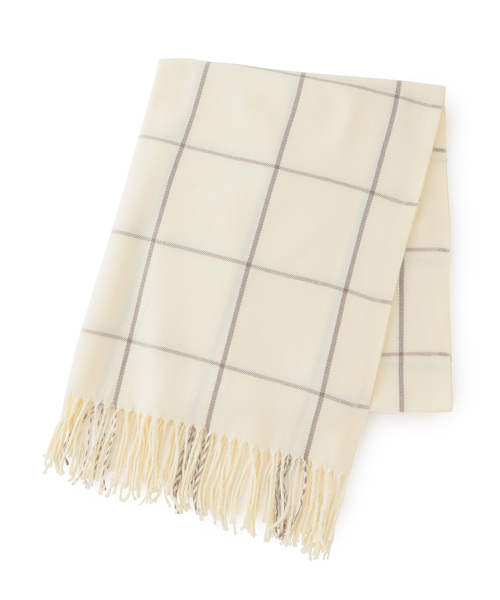 ROPE' PICNIC（ロペピクニック）の「大判チェックストール（ストール/ショール・レディース・カーキ/ブルー系その他/イエロー系その他/ワイン/キナリ・FREE）」の2枚目の写真