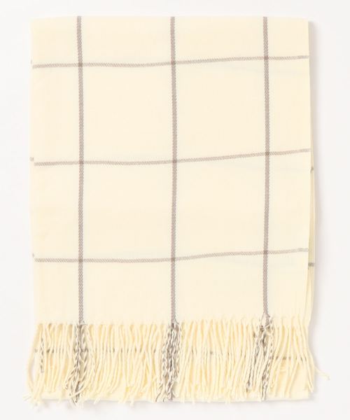ROPE' PICNIC（ロペピクニック）の「大判チェックストール（ストール/ショール・レディース・カーキ/ブルー系その他/イエロー系その他/ワイン/キナリ・FREE）」の12枚目の写真