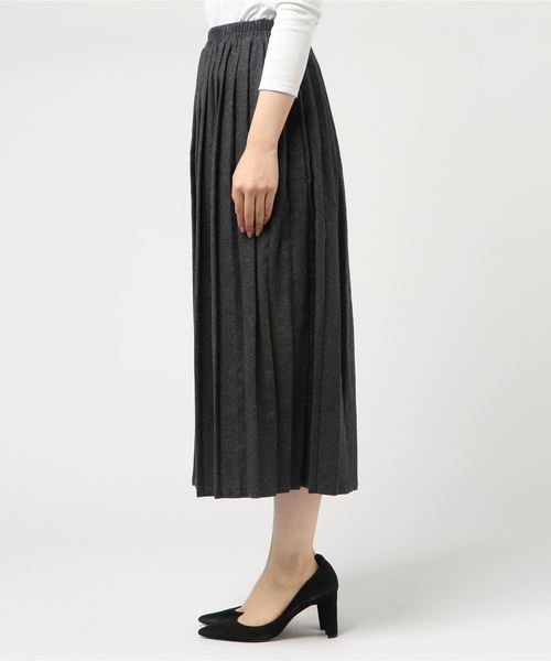 rps（アールピーエス）の「プリーツスカート（スカート・レディース・チャコールグレー/ダークグリーン/オフホワイト/ボルドー/グレー系その他/ブラック・M）」の8枚目の写真