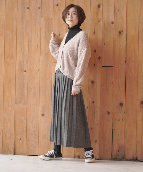 rps（アールピーエス）の「プリーツスカート（スカート・レディース・チャコールグレー/ダークグリーン/オフホワイト/ボルドー/グレー系その他/ブラック・M）」の17枚目の写真