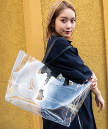 ADAMPATEK / アダムパテック 【 BVOROUGH 】CLEAR LEATHER HANDLE PVC TOTE