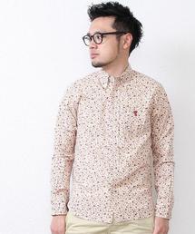 coen | ハナガラプリントBDシャツ(シャツ/ブラウス)