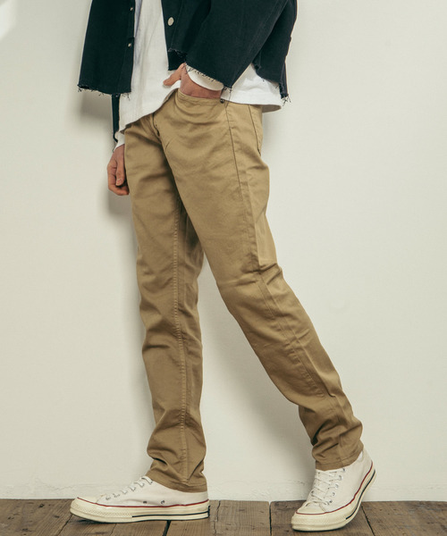 Ressaca(レサーカ)の「日本製 ストレッチテーパードパンツ(チノパンツ・メンズ・ホワイト/ブラック/ベージュ/オリーブ/ブルー/グレー・S/M/L/XL)」の5枚目の写真