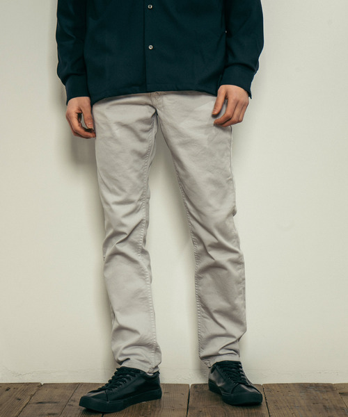 Ressaca(レサーカ)の「日本製 ストレッチテーパードパンツ(チノパンツ・メンズ・ホワイト/ブラック/ベージュ/オリーブ/ブルー/グレー・S/M/L/XL)」の4枚目の写真