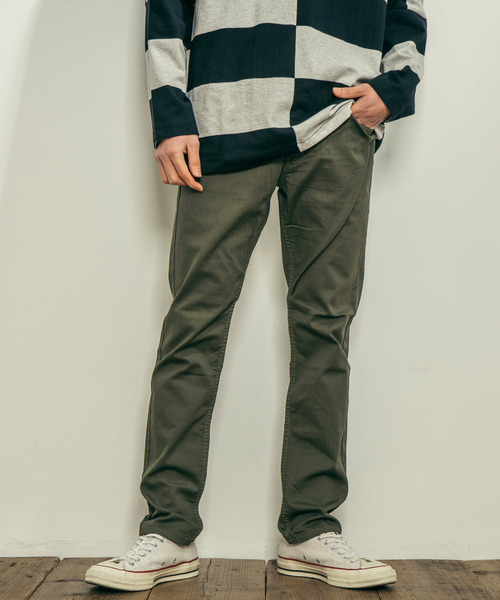 Ressaca(レサーカ)の「日本製 ストレッチテーパードパンツ(チノパンツ・メンズ・ホワイト/ブラック/ベージュ/オリーブ/ブルー/グレー・S/M/L/XL)」の6枚目の写真