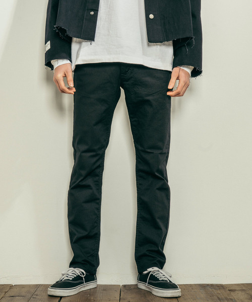 Ressaca(レサーカ)の「日本製 ストレッチテーパードパンツ(チノパンツ・メンズ・ホワイト/ブラック/ベージュ/オリーブ/ブルー/グレー・S/M/L/XL)」の3枚目の写真
