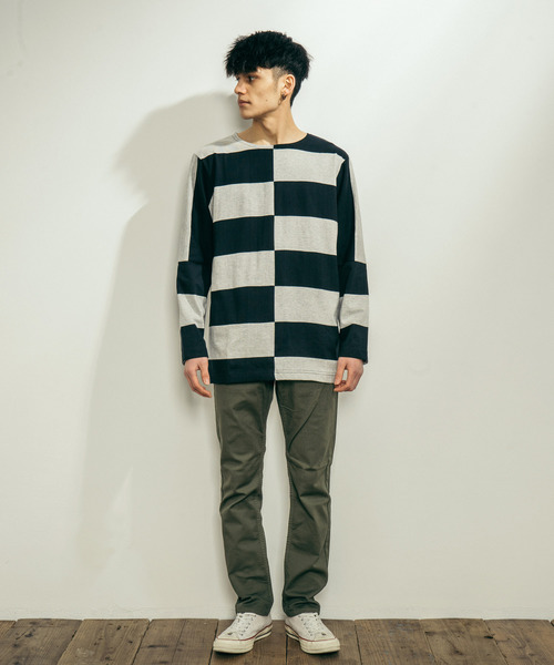 Ressaca(レサーカ)の「日本製 ストレッチテーパードパンツ(チノパンツ・メンズ・ホワイト/ブラック/ベージュ/オリーブ/ブルー/グレー・S/M/L/XL)」の11枚目の写真