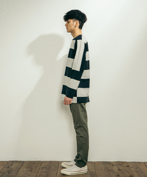 Ressaca(レサーカ)の「日本製 ストレッチテーパードパンツ(チノパンツ・メンズ・ホワイト/ブラック/ベージュ/オリーブ/ブルー/グレー・S/M/L/XL)」の10枚目の写真
