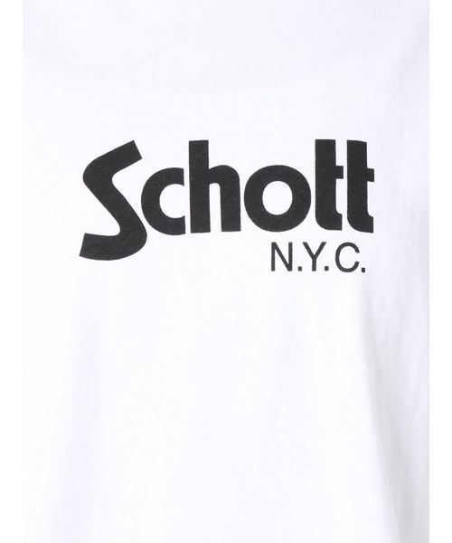 schott（ショット）の「Schott別注ロングスリーブTee（Tシャツ/カットソー・レディース・ブラック/ベージュ/オフホワイト・FREE）」の6枚目の写真