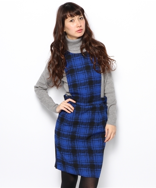ROSE BUD（ローズバッド）の「S-LOP-13209 SIDE OPEN MINI DRESS（ワンピース・レディース・アイボリー/ブルー・ONE SIZE）」の2枚目の写真