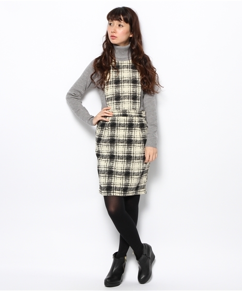 ROSE BUD（ローズバッド）の「S-LOP-13209 SIDE OPEN MINI DRESS（ワンピース・レディース・アイボリー/ブルー・ONE SIZE）」の3枚目の写真