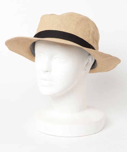 CA4LA(カシラ)の「WASHABLE PAPER CLOTH WIDE HAT2(ハット・メンズ・ブラック/ベージュ/グレー・ONESIZE)」の1枚目の写真