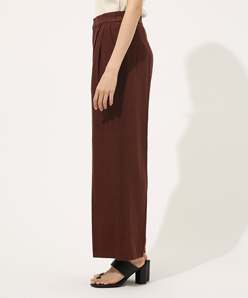 AZUL by moussy(アズールバイマウジー)の「LINEN WIDE PANTS / リネンワイドパンツ(その他パンツ・レディース・ブラウン/ベージュ系その他・SMALL/MEDIUM)」の15枚目の写真