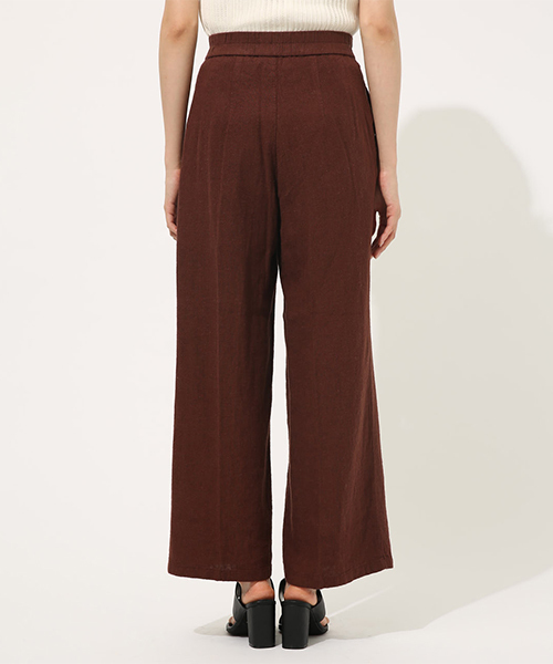 AZUL by moussy(アズールバイマウジー)の「LINEN WIDE PANTS / リネンワイドパンツ(その他パンツ・レディース・ブラウン/ベージュ系その他・SMALL/MEDIUM)」の14枚目の写真