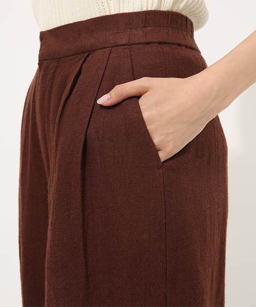 AZUL by moussy(アズールバイマウジー)の「LINEN WIDE PANTS / リネンワイドパンツ(その他パンツ・レディース・ブラウン/ベージュ系その他・SMALL/MEDIUM)」の12枚目の写真