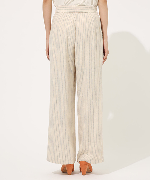 AZUL by moussy(アズールバイマウジー)の「LINEN WIDE PANTS / リネンワイドパンツ(その他パンツ・レディース・ブラウン/ベージュ系その他・SMALL/MEDIUM)」の6枚目の写真