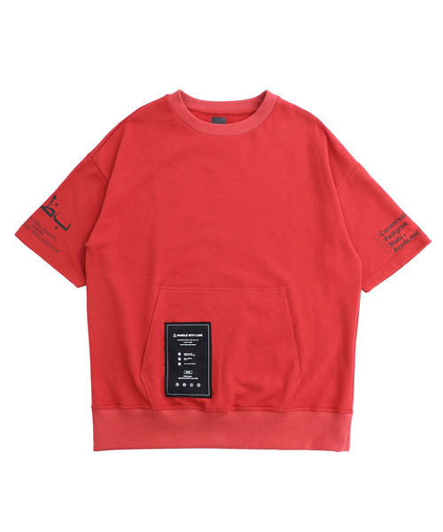STUDIOUS(ステュディオス)の「【STUDIOUS】アラビアプリント半袖トレーナー(Tシャツ/カットソー・メンズ・オレンジ/ホワイト/ブラック・1/2)」の4枚目の写真