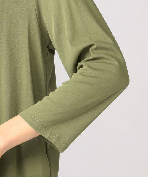 DECOY SINCE 1981（デコイシンスイチキュウハチイチ）の「【ひやさらコットンシリーズ】ショートカーディガン（カーディガン/ボレロ・レディース・ベージュ/ネイビー/カーキ・LL/M size/L size）」の7枚目の写真