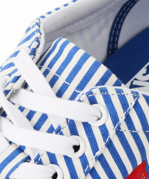 VANS（バンズ）の「【Begin掲載】【国内限定】VANS / バンズ 417 限定 COURT ICON STRIPES（スニーカー・メンズ・ブルー・26cm/26.5cm/27cm/27.5cm/28cm/25.5cm/28.5cm）」の3枚目の写真