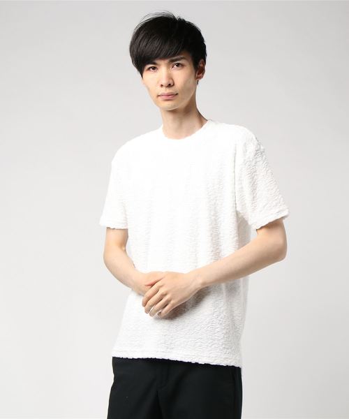 GGD(ジージーディー)の「日本製wパイル5分Tee(Tシャツ/カットソー・メンズ・ホワイト/ブラック・2/3)」の11枚目の写真