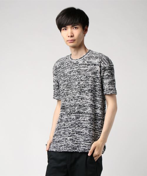 GGD(ジージーディー)の「日本製wパイル5分Tee(Tシャツ/カットソー・メンズ・ホワイト/ブラック・2/3)」の7枚目の写真