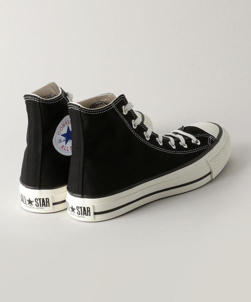 CONVERSE（コンバース）の「【WORK TRIP OUTFITS】CONVERSE ALL STAR J HI　/ MADE IN JAPAN（スニーカー・レディース・ナチュラル/ブラック・23.5cm/23cm/24.5cm/24cm/25cm）」の6枚目の写真