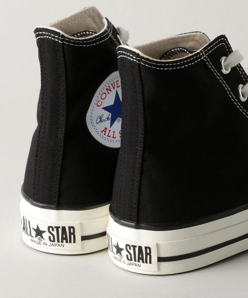 CONVERSE（コンバース）の「【WORK TRIP OUTFITS】CONVERSE ALL STAR J HI　/ MADE IN JAPAN（スニーカー・レディース・ナチュラル/ブラック・23.5cm/23cm/24.5cm/24cm/25cm）」の4枚目の写真
